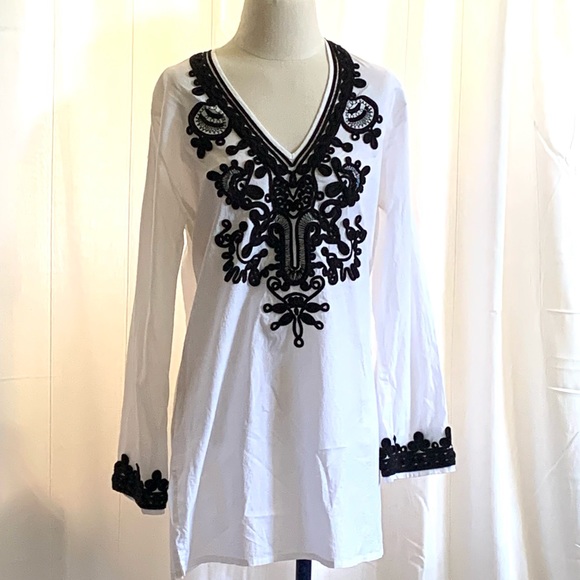 La Blanca Bali Garden Beach Pool Coverup Medium - Picture 3 of 8